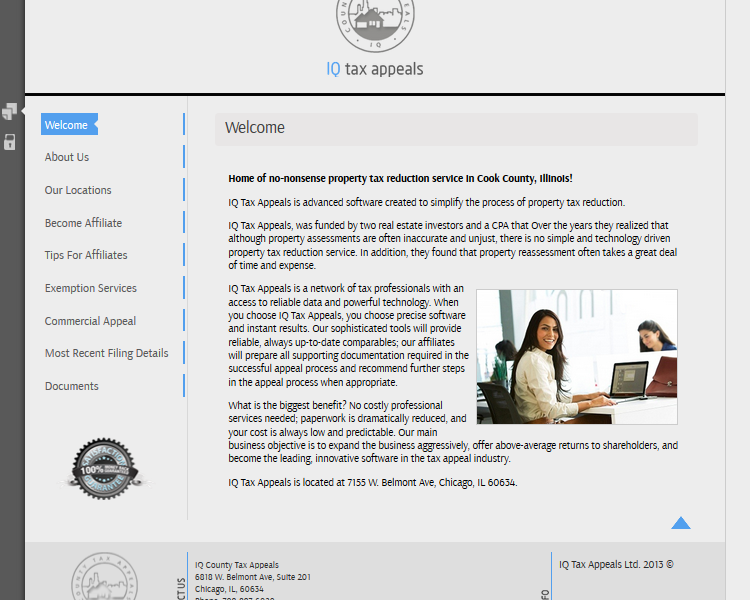 IQ Tax Appeals Business Management Application
